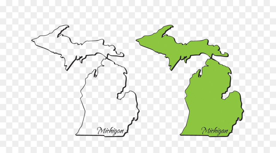 Michigan grafica Vettoriale Vector Illustrazione Mappa - mappa
