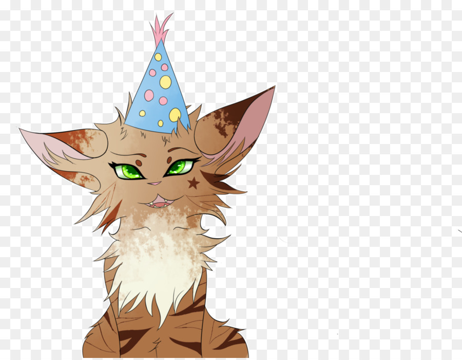 Die Schnurrhaare Von Kätzchen-Katze Cartoon-Abbildung - Happy Birthday to you