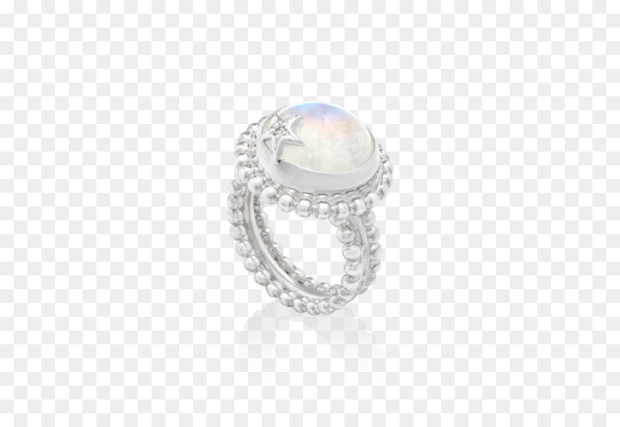 Ring-Körper-Schmuck Silber Perle - Ring