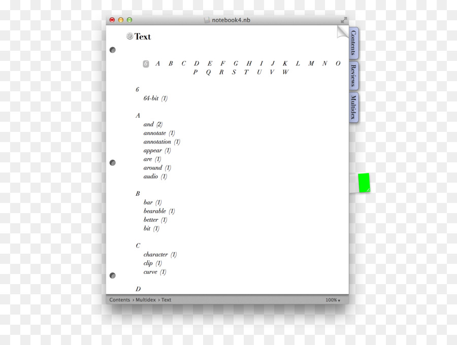 Computer portatile Macintosh Modello Schermata prendere appunti - aggiornamento del resume