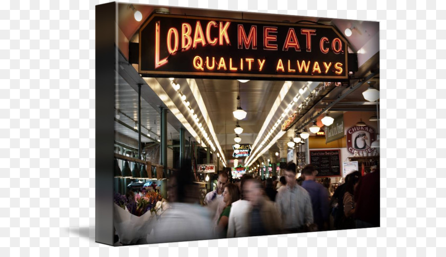 Pike Place Market Brand Ort In Der Stadt Seattle - Fleisch in der Art