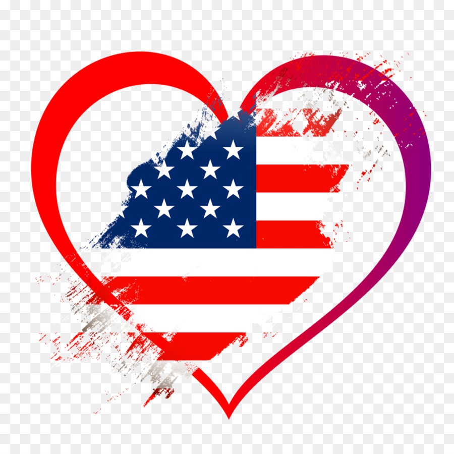 Flagge der Vereinigten Staaten Herz Bild Independence Day - Vereinigte Staaten