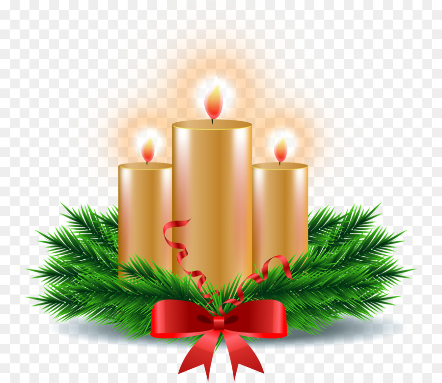 Ornamento di natale Candela Giorno di Natale - candela