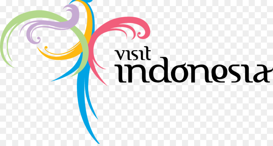 Visita in Indonesia Logo Anno di grafica Vettoriale, Clip art - baground bandiera indonesiana