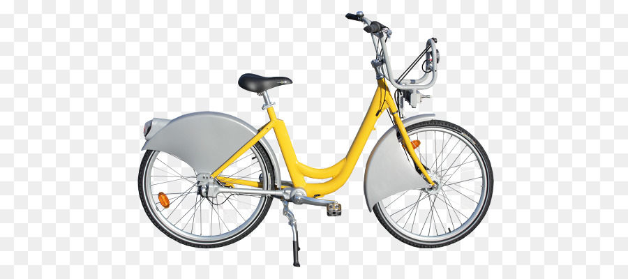 Fahrrad Räder, Fahrrad Rahmen Fahrrad Sättel Hybrid Fahrrad - gelb Fahrrad