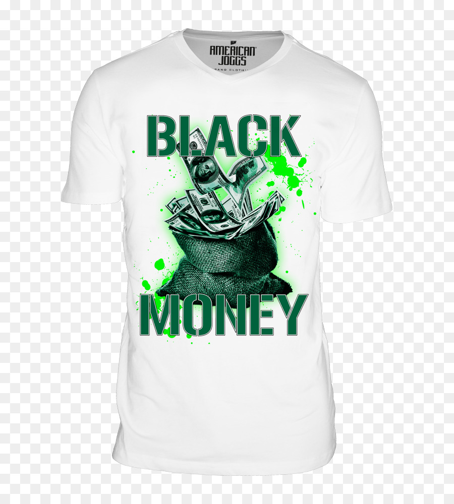 T shirt Ärmel Bluza Logo Grün - grünes Geld