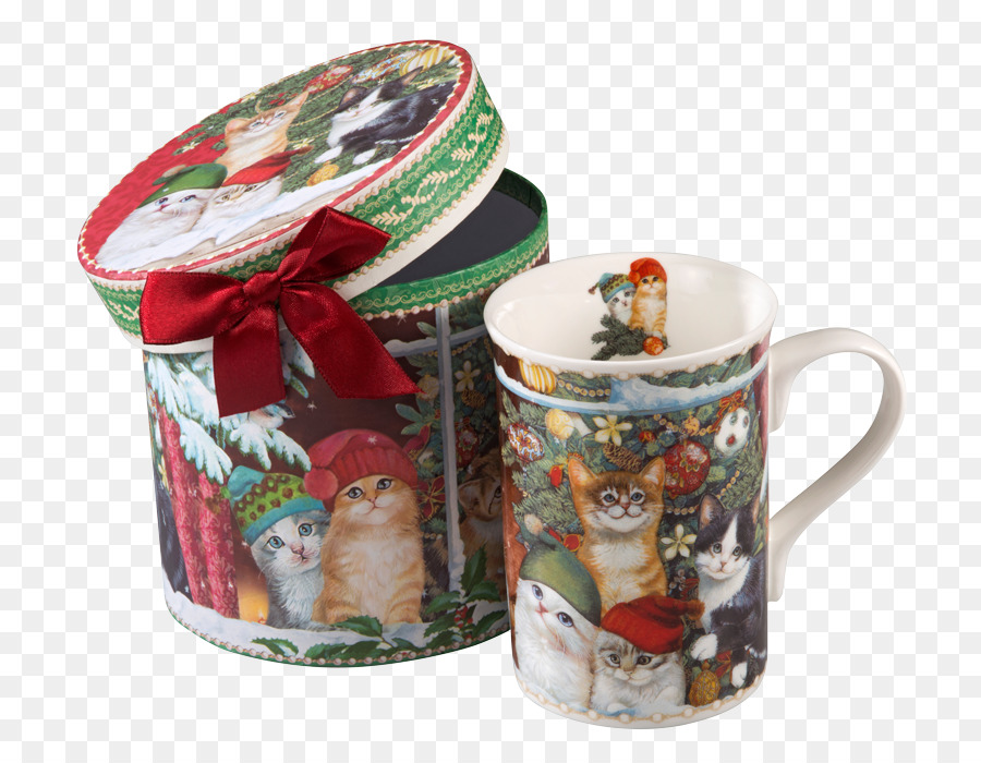 Kaffee-Tasse Keramik-Becher Christmas ornament Deckel - Becher