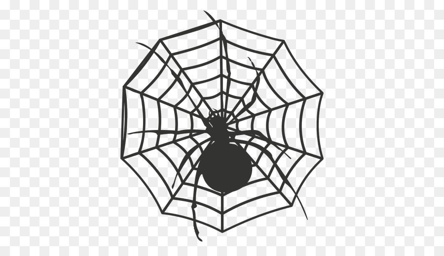 Spider web-Clip-art Vektor-Grafik-Illustration - Spinne