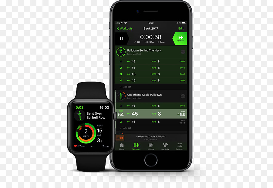 Telefono cellulare Smartphone Apple Watch ad Alta intensità intervallo di formazione - app di fitness