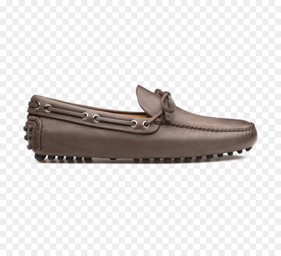 Slip-on scarpa in pelle Scamosciata di Capra Originale Car Shoe - ai materiali