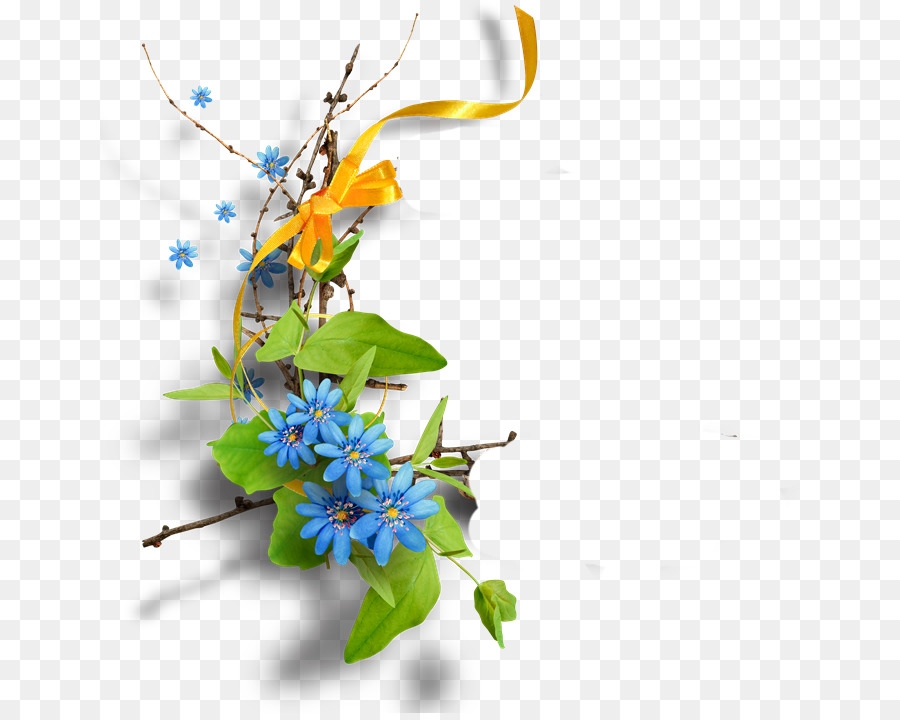 Portable Network Graphics Clip art Immagine Psd, fantasia Floreale - fiocco azzurro