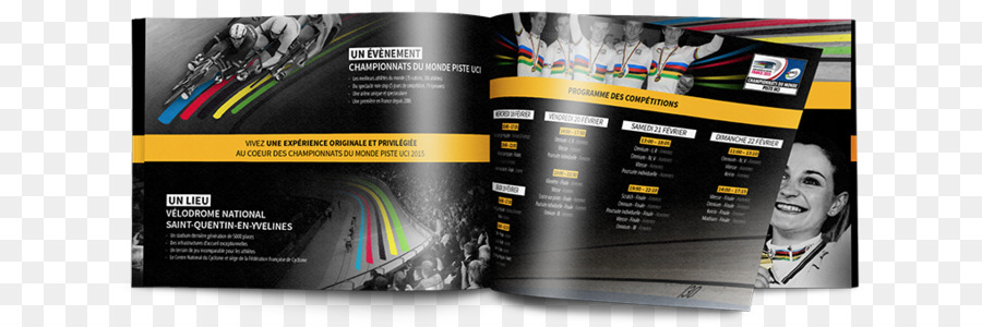 Marchio di pubblicità dell'esposizione di Computer di Software di progettazione del Prodotto - giallo brochure