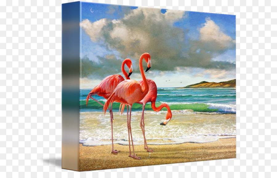 Leinwand-Druck-Flamingo-Malerei-Druck - Flamingo
