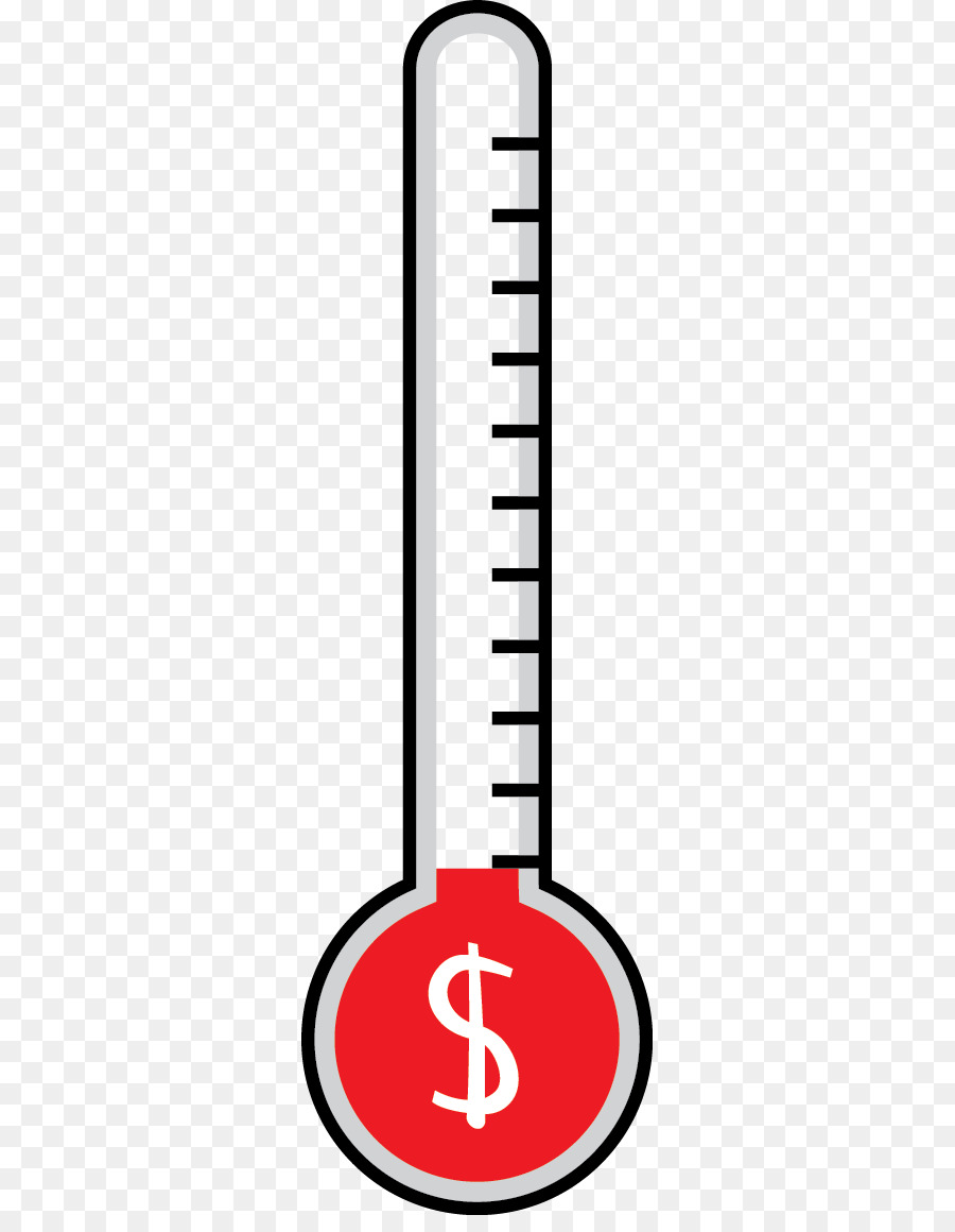 Thermometer Temperatur clipart Bild Spende - Fundraising Thermometer