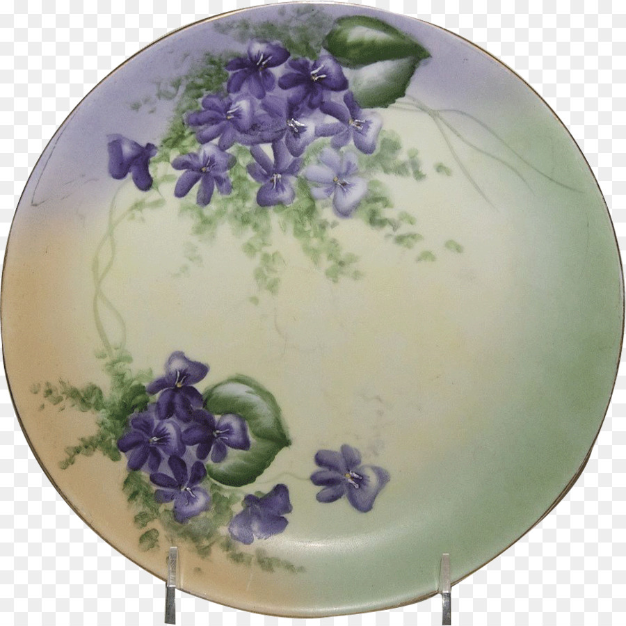 Platte Blau und weiß Keramik Keramik Porzellan - Platte