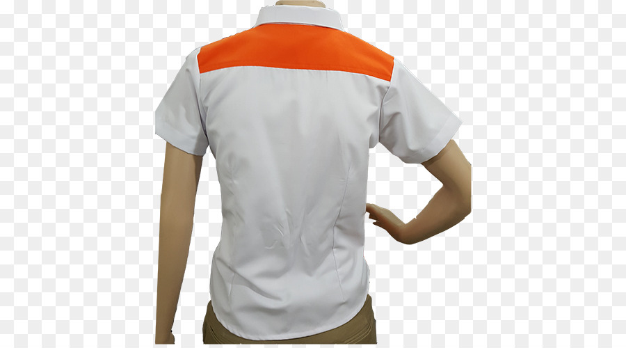 Langarm-T-shirt Weiß Polo-shirt Bluse - T Shirt