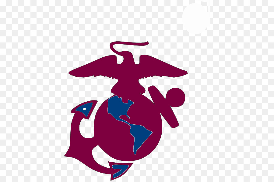 Clip-art-United States Marine Corps Eagle, Globe, and Anchor-Logo Marines - Burgund Vektor