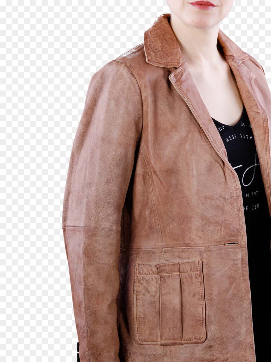 Giacca di pelle con Materiale di - donne giacca