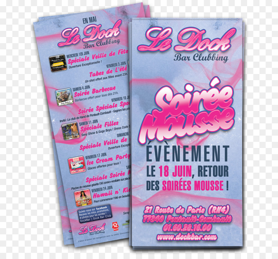 Haare färben Werbung Pink M Produkt - Bar Flyer