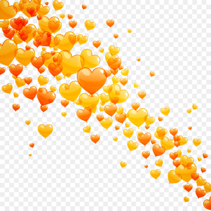 Arancione palloncino Royalty-free Illustrazione - Psd gratis