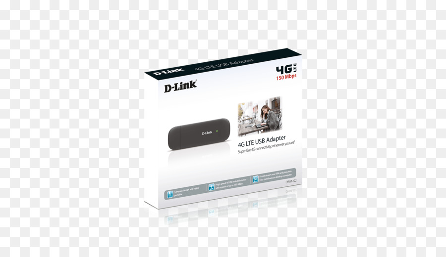Mobile broadband modem D-LINK 3 g adattatore USB HSUPA, slot per SIM, slot microSD, Bianco 4G LTE - USB