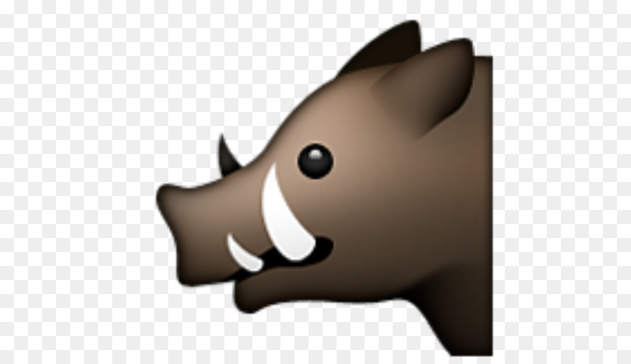 Wildschwein Emoji-SMS-Text-messaging-Emoticon - Emoji