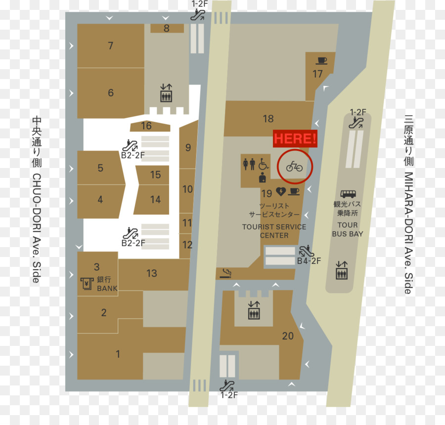 L'Adidas originali negozio a GINZA SEI un Negozio Mappa del Parco Auto - i pavimenti interni piano