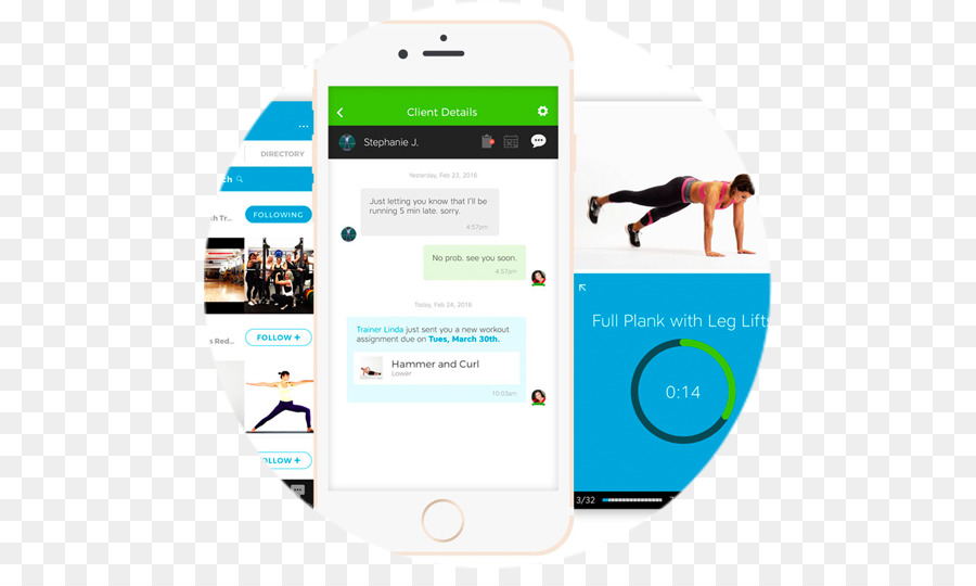 Smartphone-Personal trainer Training Mobile app Körperliche fitness - Smartphone