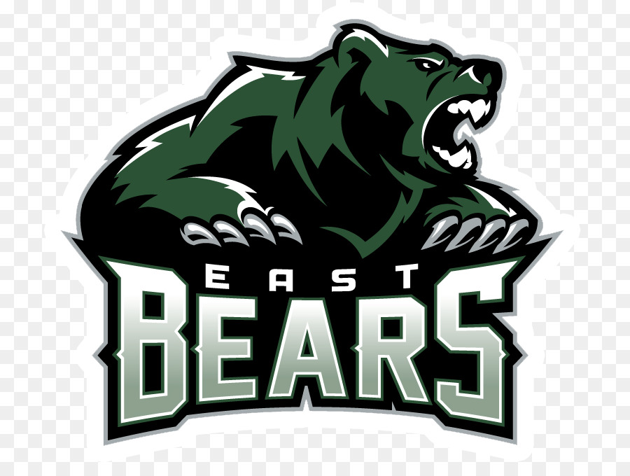 La East High School di Chicago Bears Logo di football Americano - orso contorno