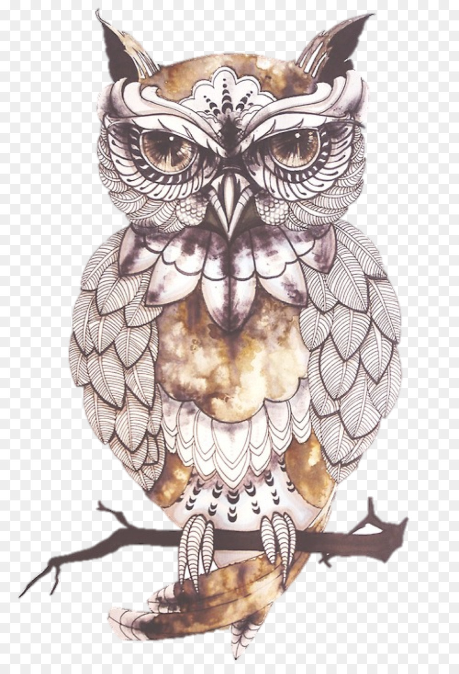 Blue Owl Tattoo Flash Tattoo artista - gufo
