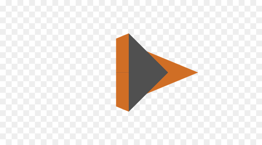 Carta e piegarlo Logo Triangolo Origami - anatra mandarino