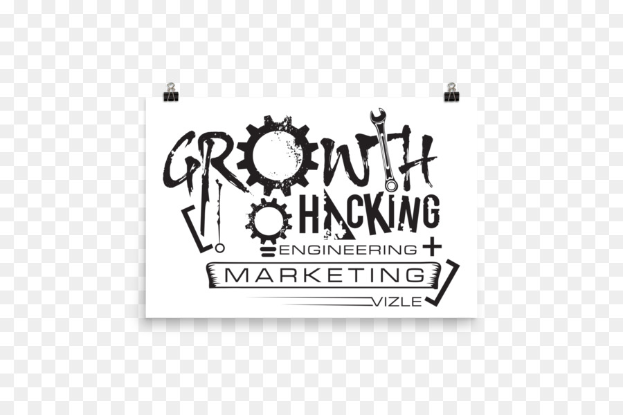 T-shirt der Marke Marketing, Growth hacking, Product - engineering poster