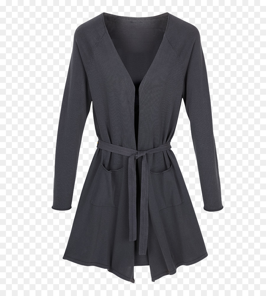 Kleine schwarze Kleid Ärmel Mantel Oberbekleidung - Kleid