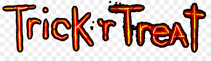 Logo Halloween Schriftart Orange S. A. Marke - Trick oder treath