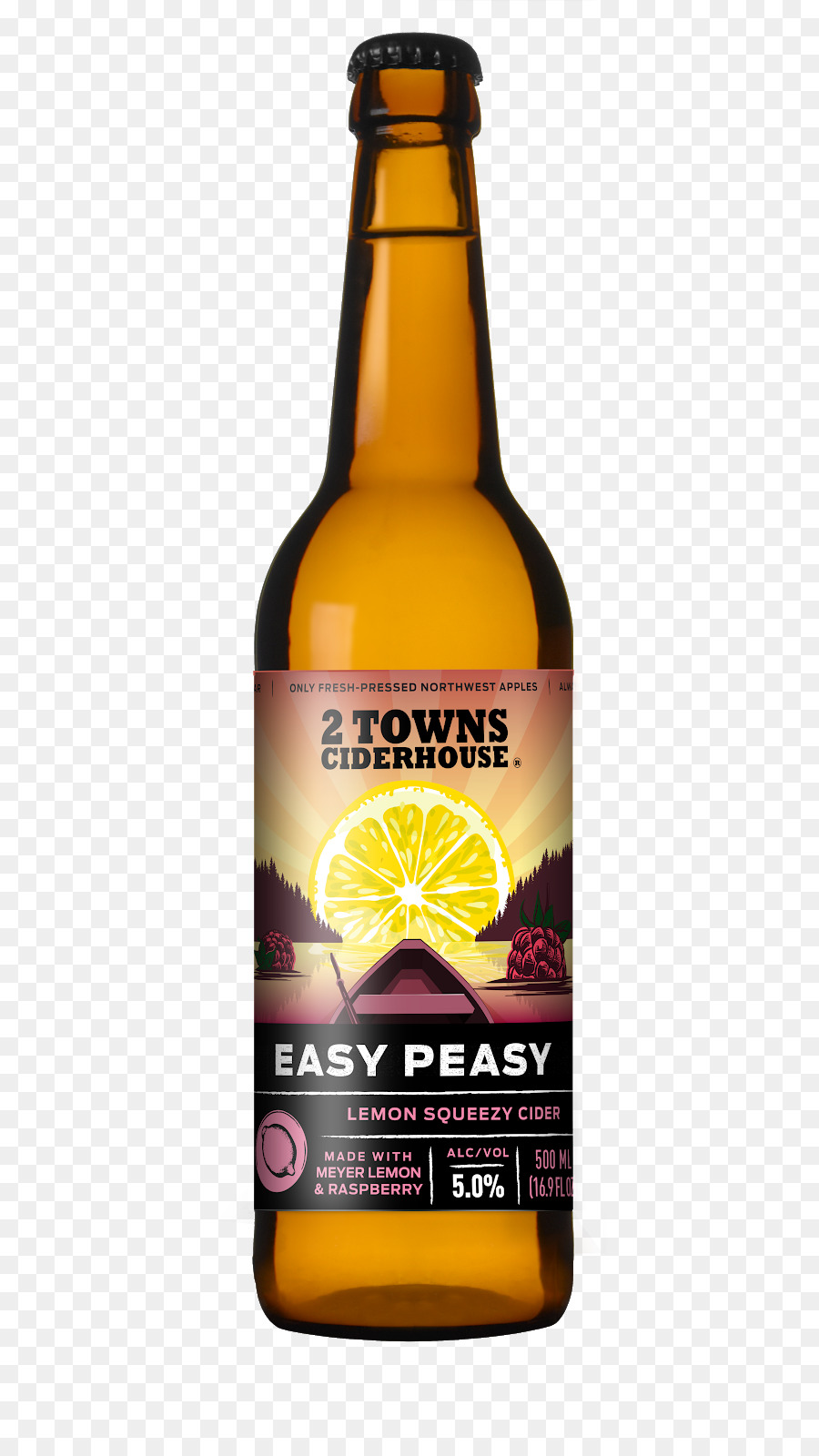 2 Städte Ciderhouse Bier Corvallis Perry - hausgemachte Zitronen