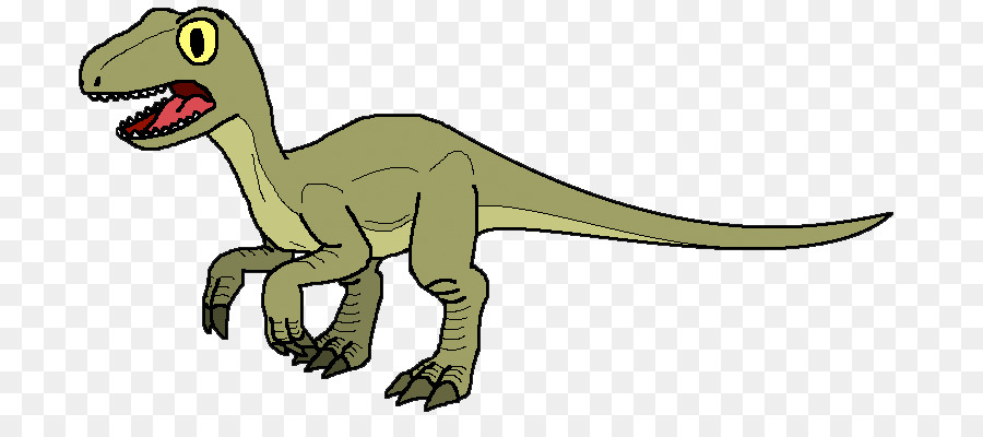 Velociraptor Compsognathus Tyrannosaurus Triceratops Parasaurolophus - cartoon kleine Dinosaurier