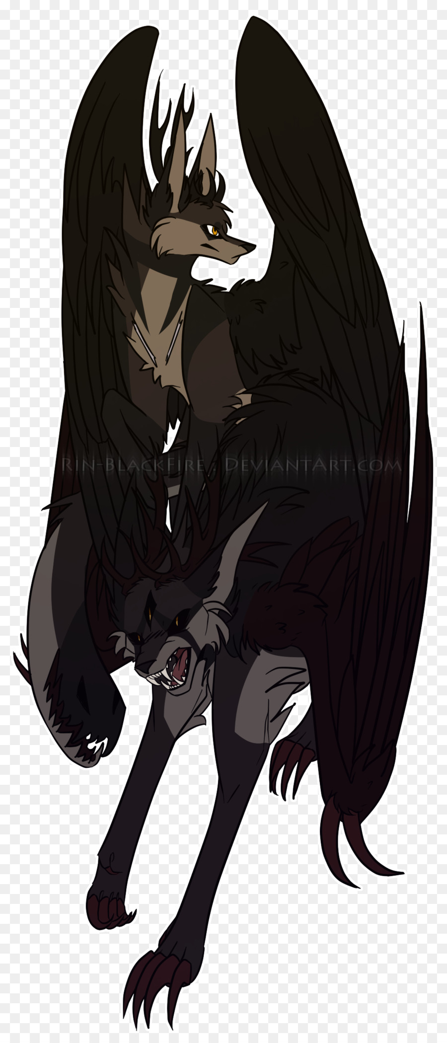 Werwolf-Cartoon-Abbildung Säugetier Dämon - Teufel drinnen