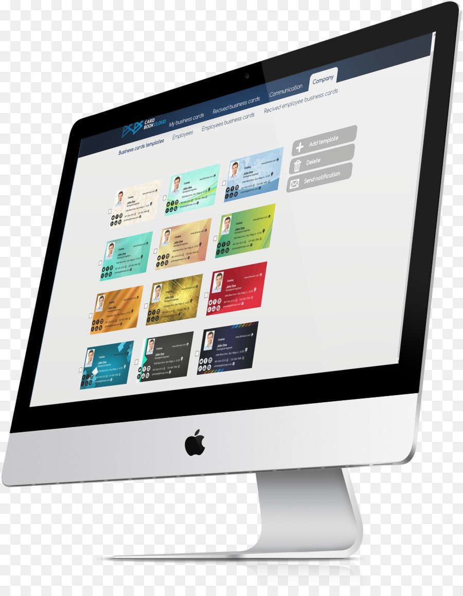 Computer Monitore Website Entwicklung Marketing Werbung Web design - Buch Karten