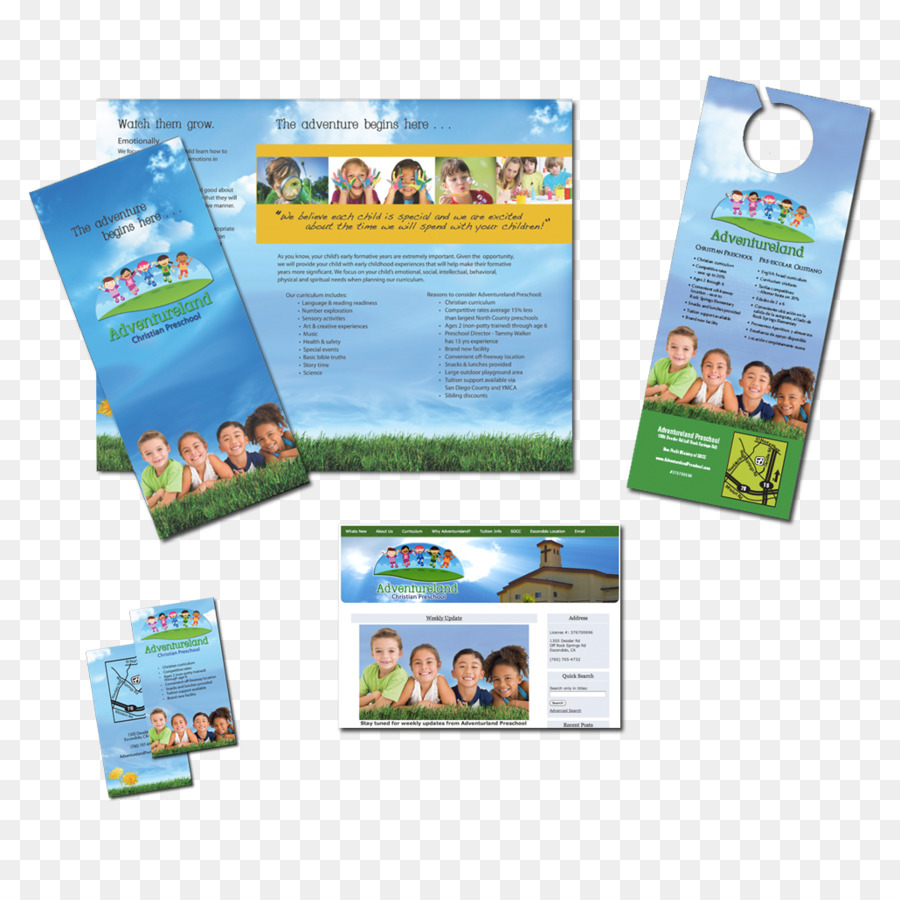 Adventureland Park Produkt Werbung Präsentation Ordner Grafik design - kreatives web design