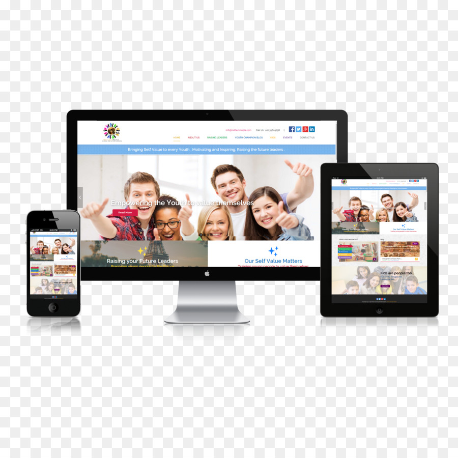 Responsive web design, Website-Entwicklung Multimedia-Mockup - Web design