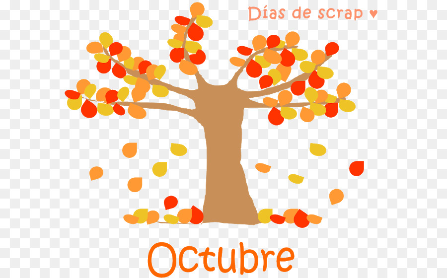 Oktober Monat Zeit, Clip-art-Kalender - trendy Vektor