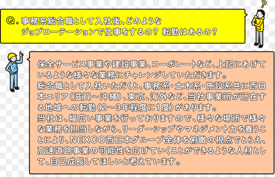 総合職 事務 Job rotation Person - anzeigen text.