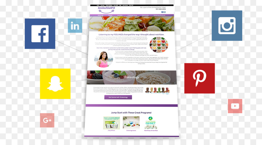 Web-Seite-Zielseite Marke Werbung Marketing - Fitness landing page