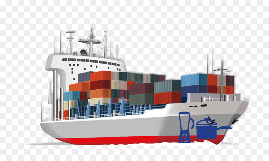 Container-Schiff-Transport und Logistik Cargo - frische Lebensmittel distribution
