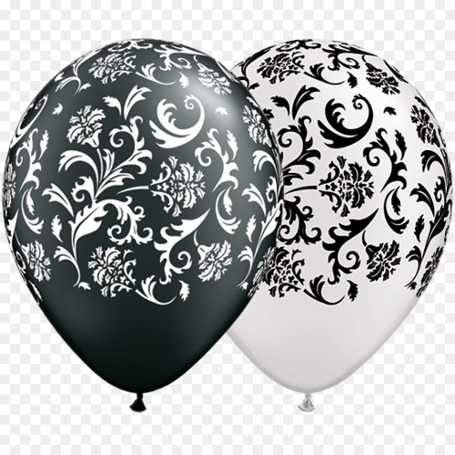 Ballon-Damast White Paper Party - große Perle