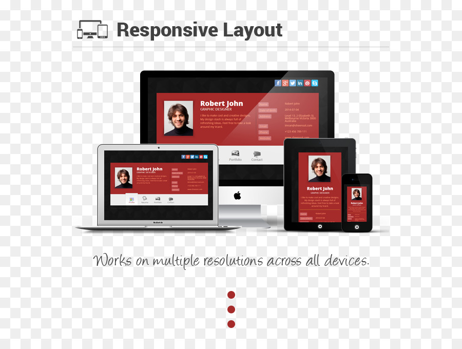 Responsive web design Modello Curriculum Multimediale Multi-utente del software - multi competenze riprendere