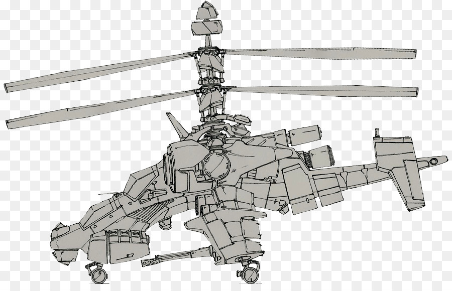 Máy bay trực thăng cánh quạt máy Bay Ka-50 Heo, 2 - máy bay trực thăng chiến 3d
