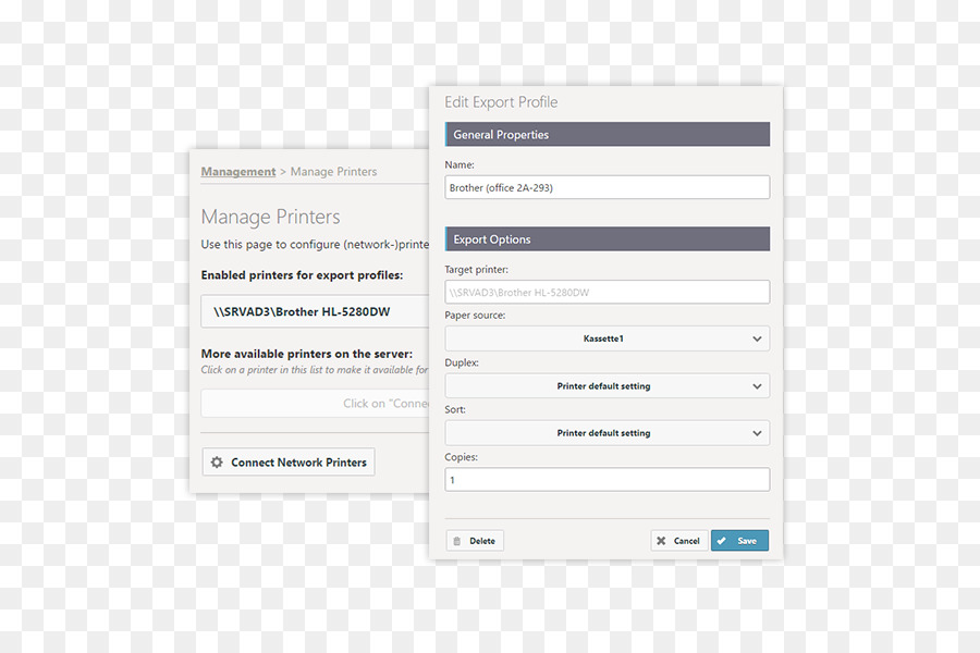 Font-Marke Screenshot Multimedia - enterprise single Seite