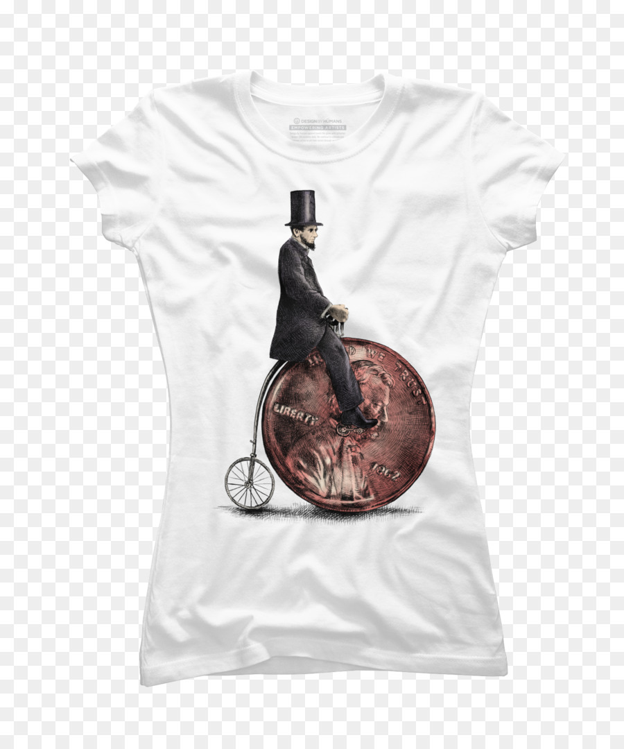 T-shirt Penny-farthing Felpa Bicicletta - Maglietta