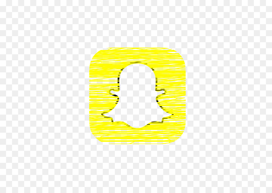 Disegno Logo Snapchat Social media Silhouette - senso tecnologico runner
